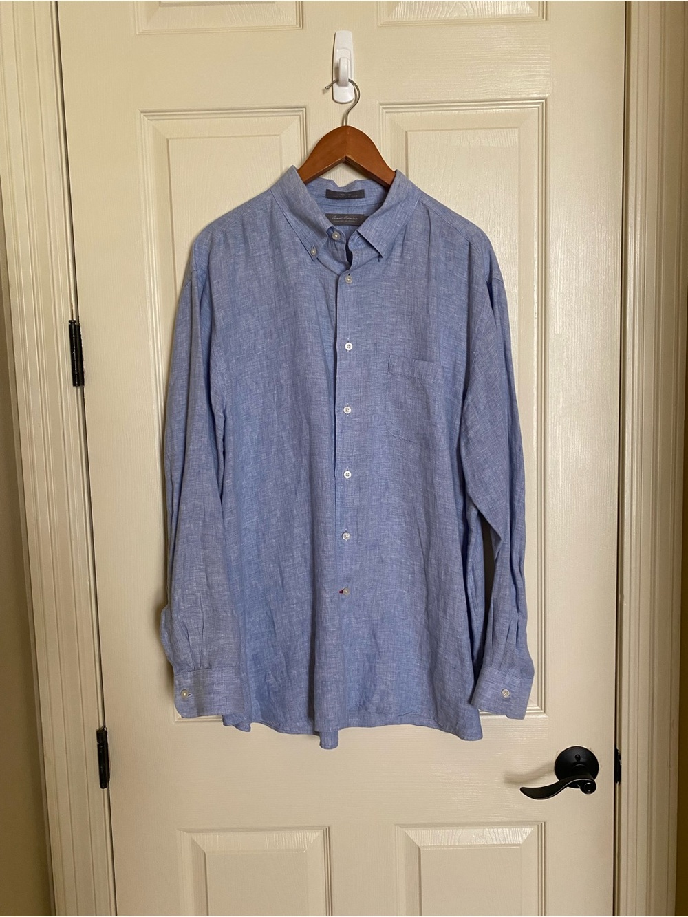Daniel Cremieux Light Blue Linen Button-Down Shirt